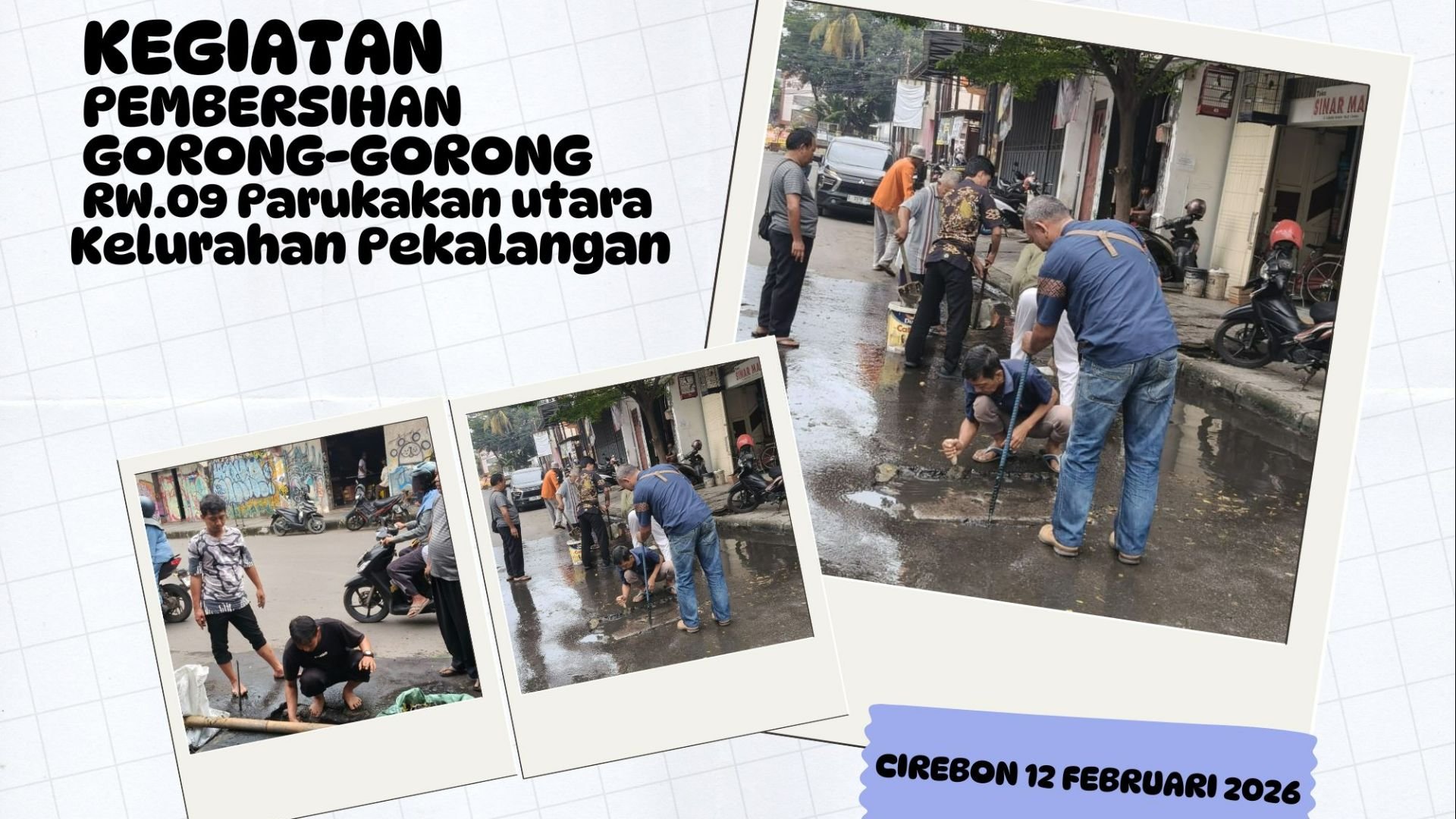 Sinergi Kelurahan Pekalongan dan Warga RW 09 Parujakan Utara dalam Pembersihan Gorong-Gorong