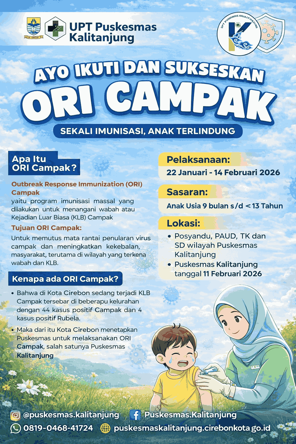 Ayo Ikuti dan Sukseskan ORI Campak