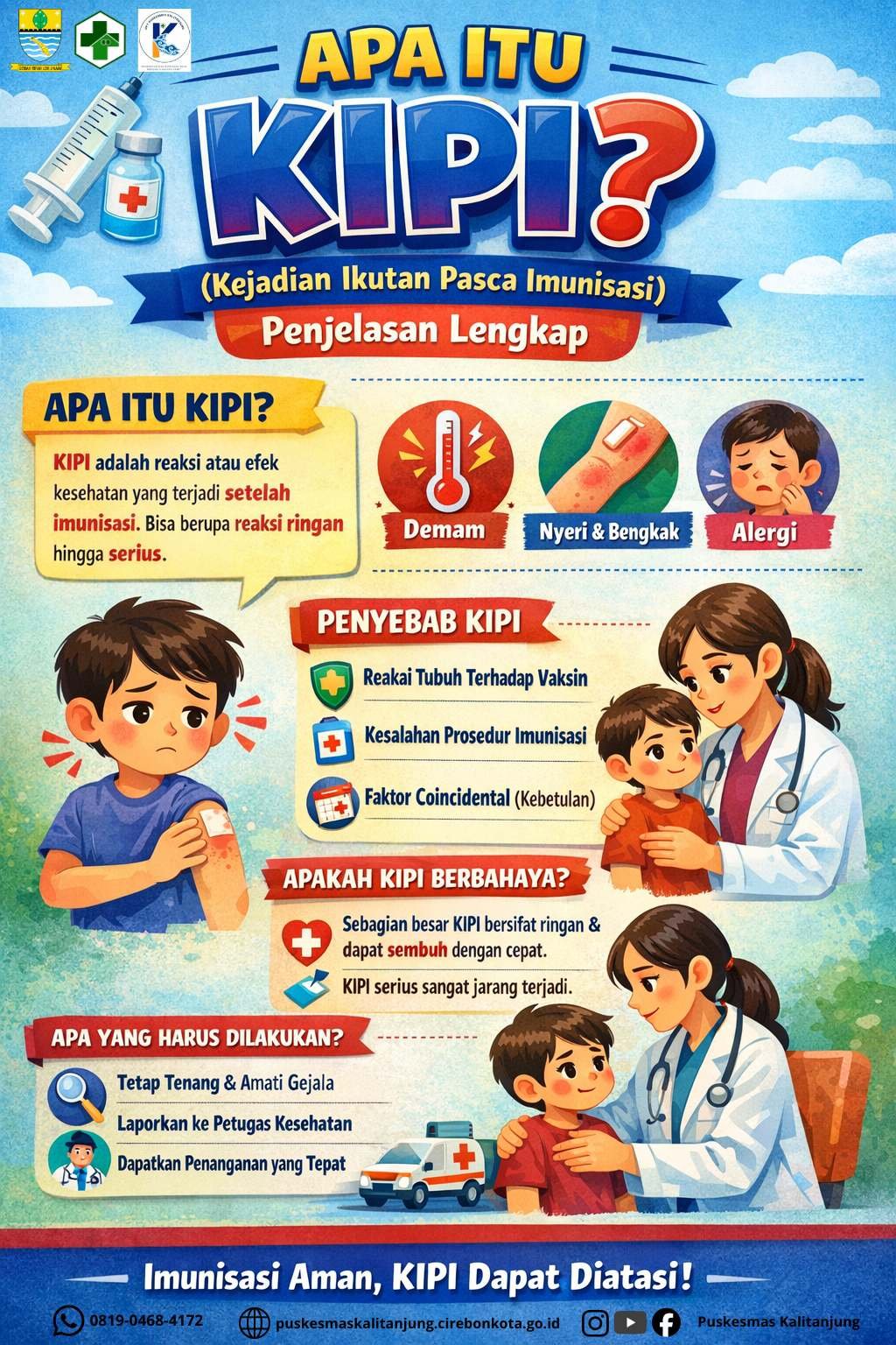 Apa itu KIPI atau Kejadian Ikutan Pasca Imunisasi