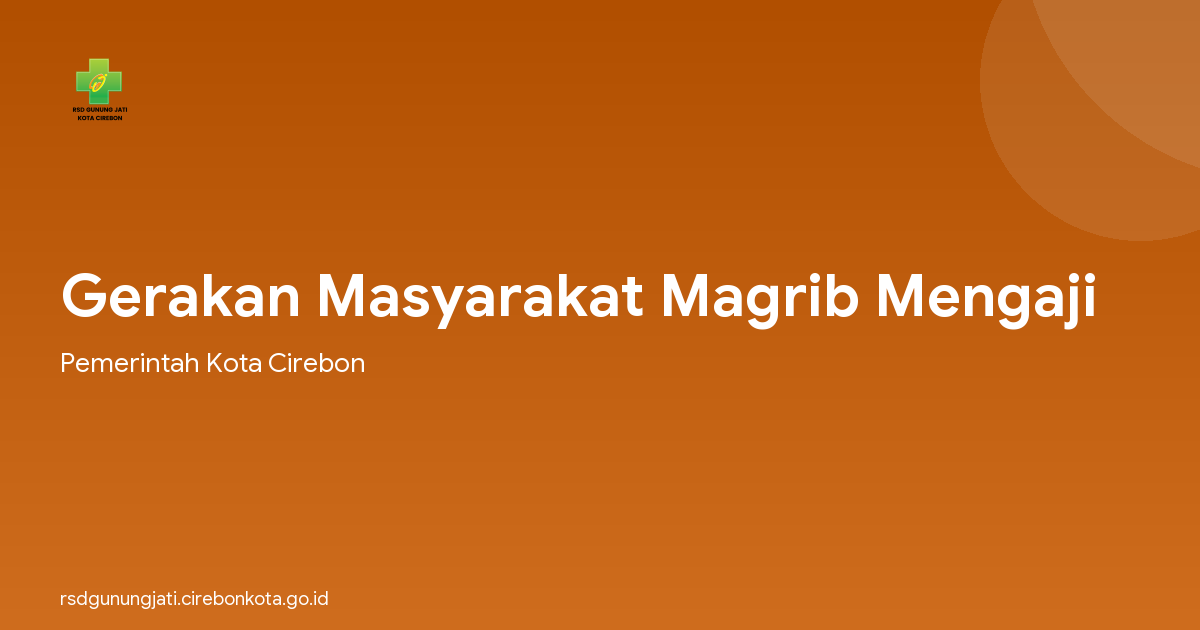 Gerakan Masyarakat Magrib Mengaji
