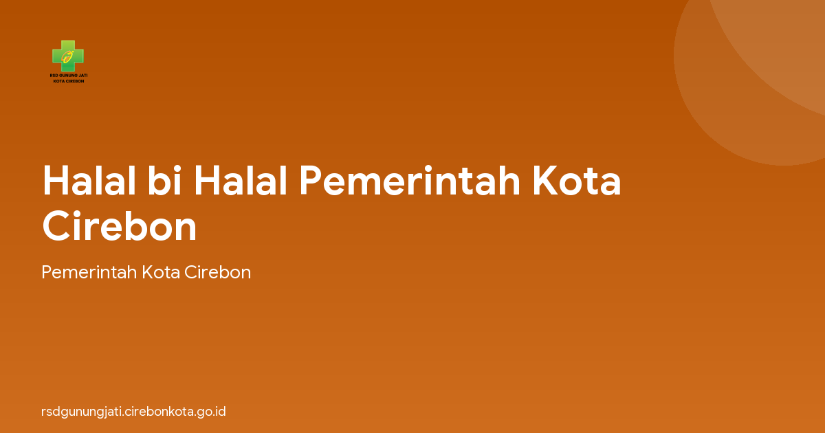 Halal bi Halal Pemerintah Kota Cirebon