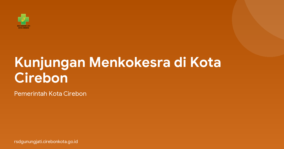 Kunjungan Menkokesra di Kota Cirebon