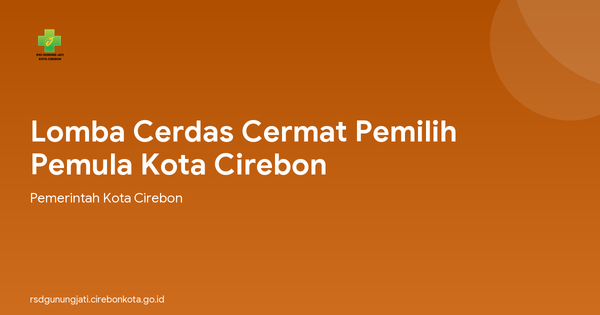 Lomba Cerdas Cermat Pemilih Pemula Kota Cirebon