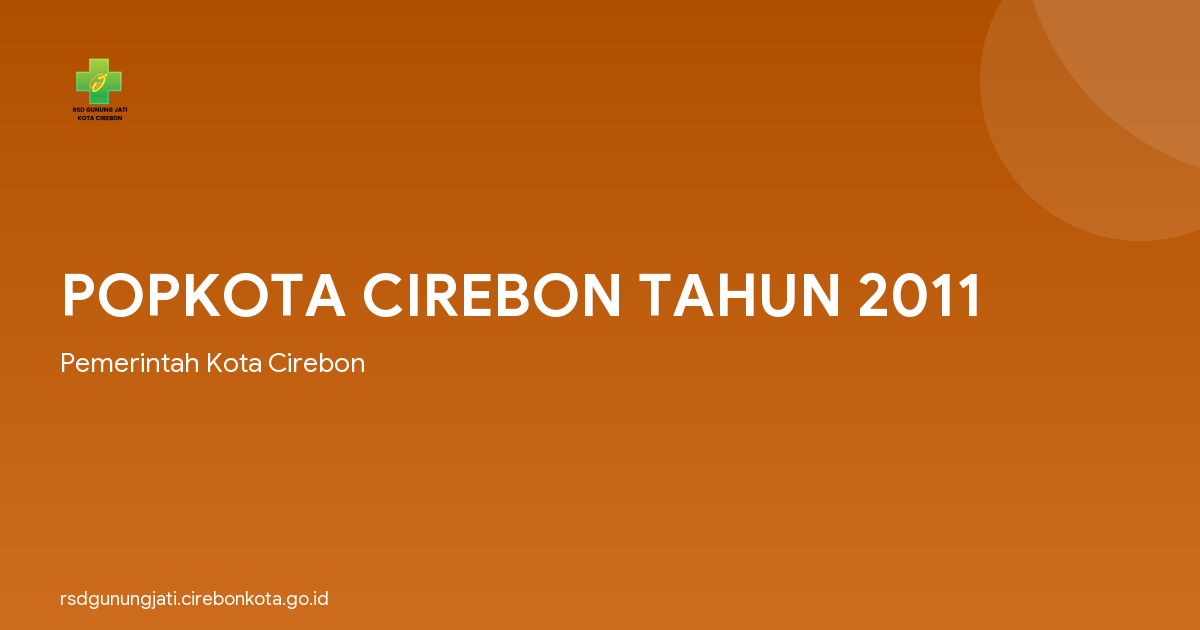 POPKOTA CIREBON TAHUN 2011