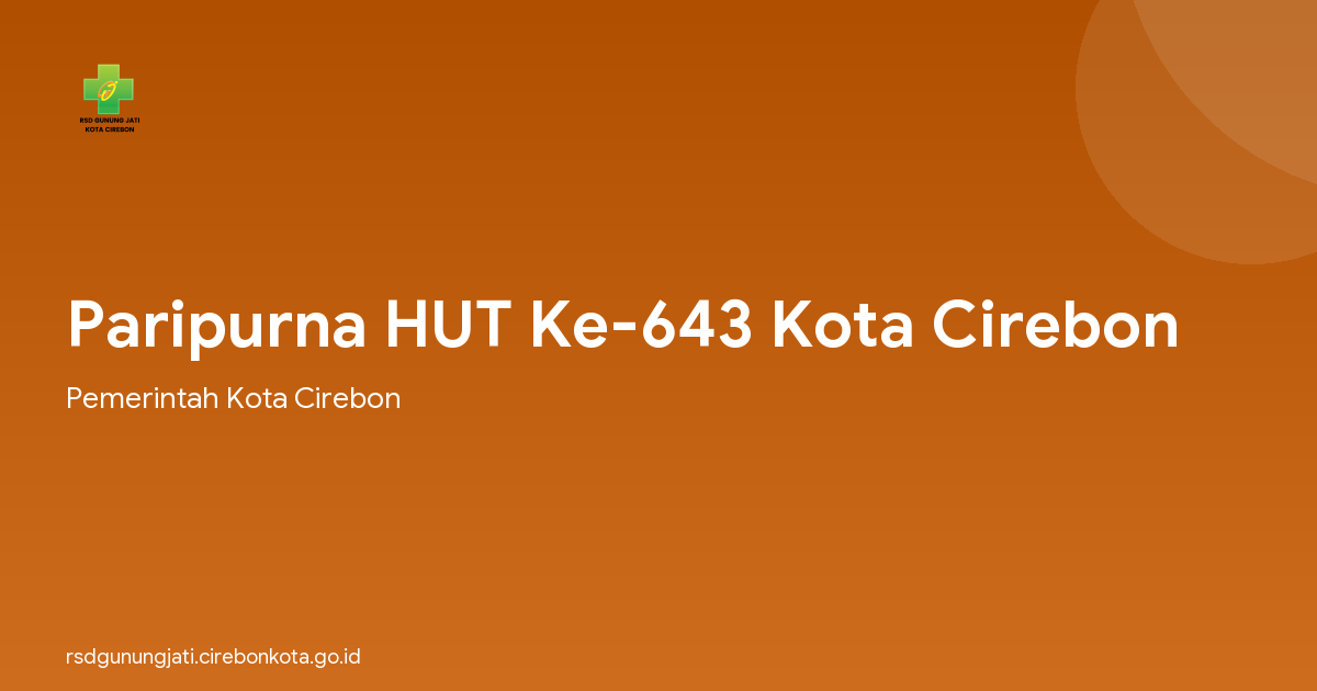 Paripurna HUT Ke-643 Kota Cirebon