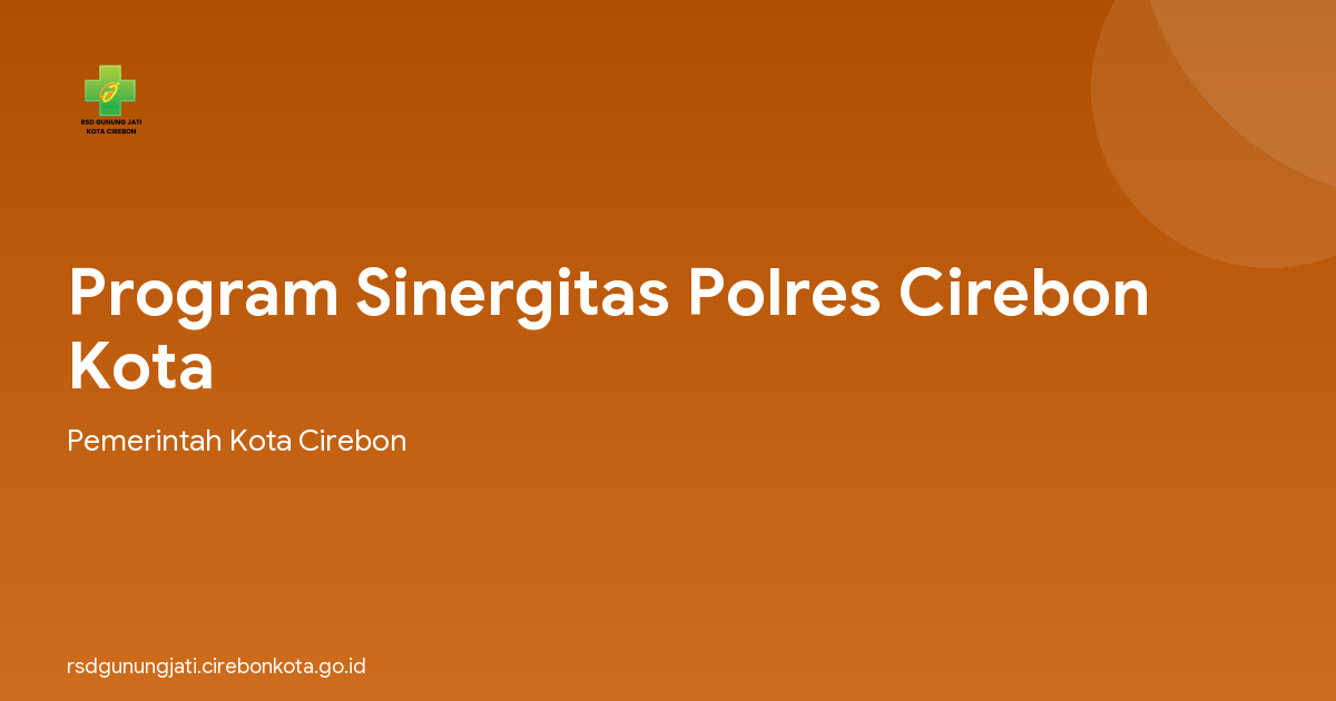 Program Sinergitas Polres Cirebon Kota