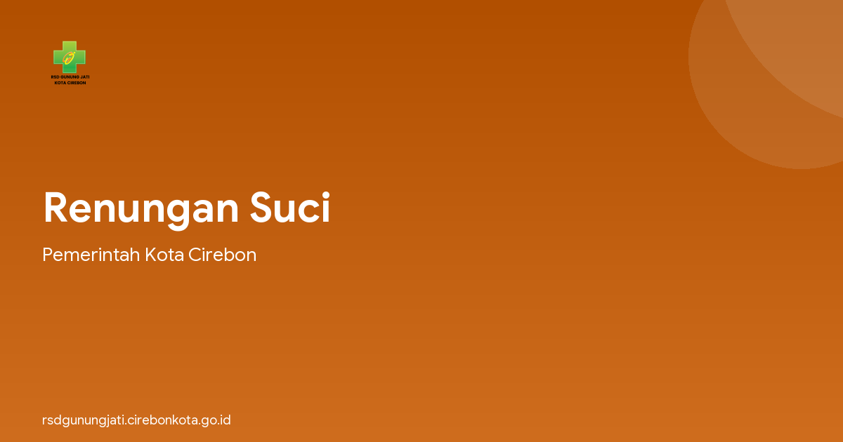 Renungan Suci