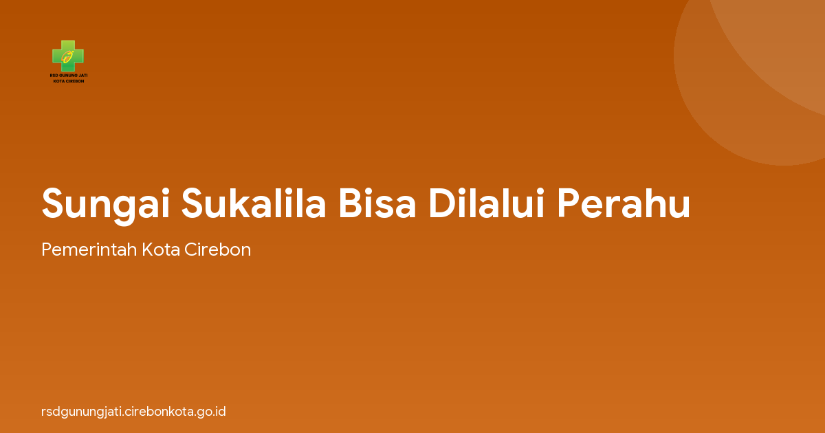 Sungai Sukalila Bisa Dilalui Perahu