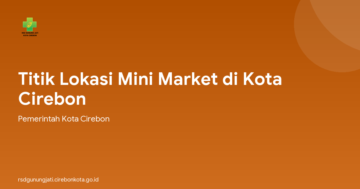 Titik Lokasi Mini Market di Kota Cirebon