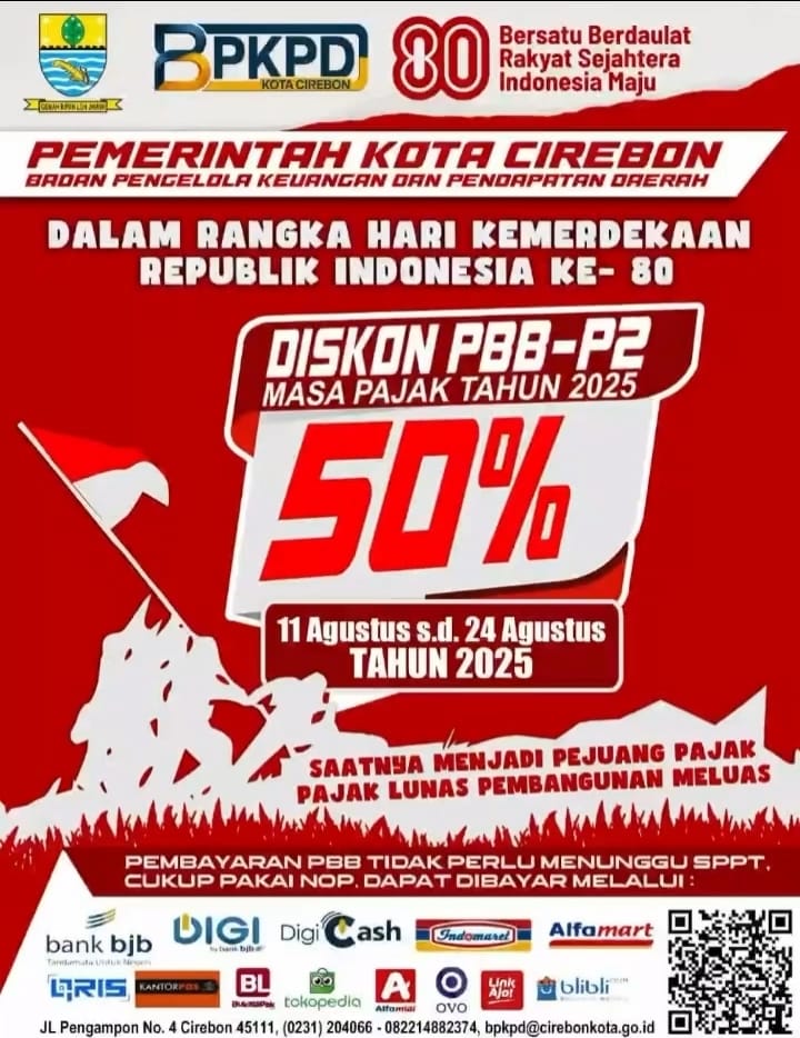Wali Kota Ajak Warga Manfaatkan Program Diskon PBB, Langkah Nyata Pemkot Cirebon Perkuat Komitmen Pro-Rakyat